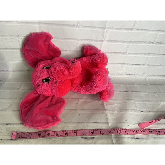 Kellytoy Neon Bright Pink Elephant Plush Stuffed Animal Toy Floppy Ears 2018 - Picture 8 of 8